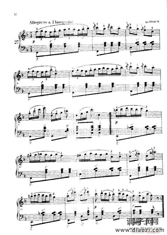 车尔尼手风琴练习曲集