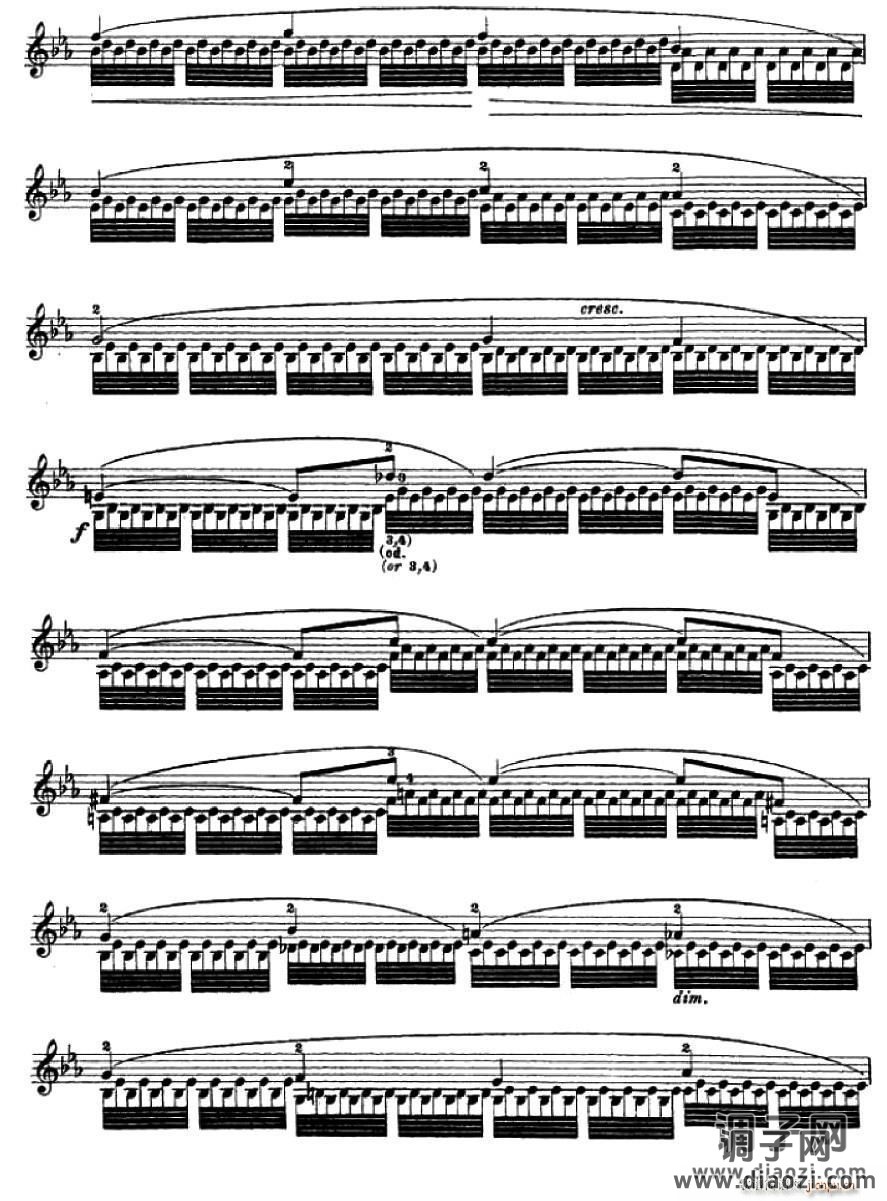 让 德尔菲 阿拉尔-12首小提琴隨想练习曲之19