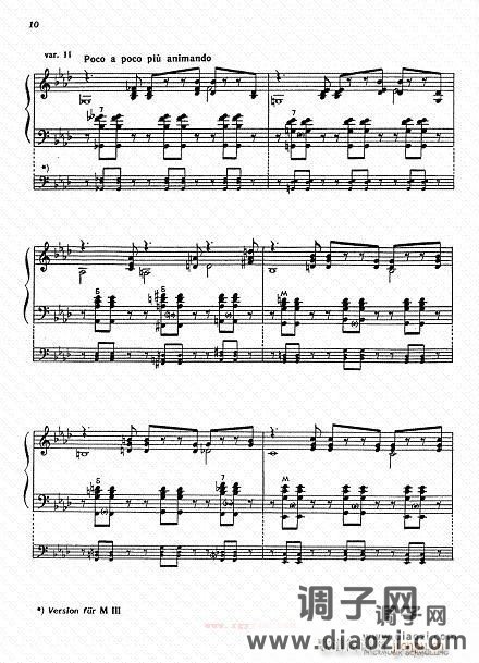 帕萨卡里亚 柴金曲7-13-手风琴