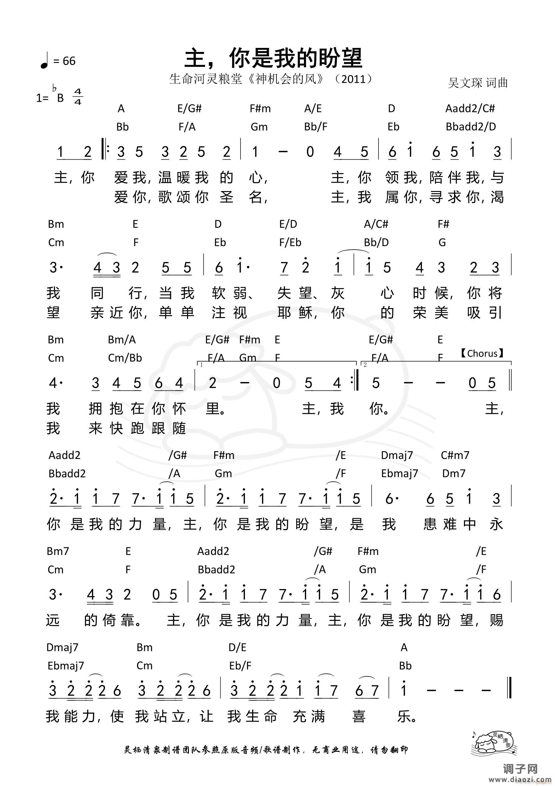 主 你是我的盼望