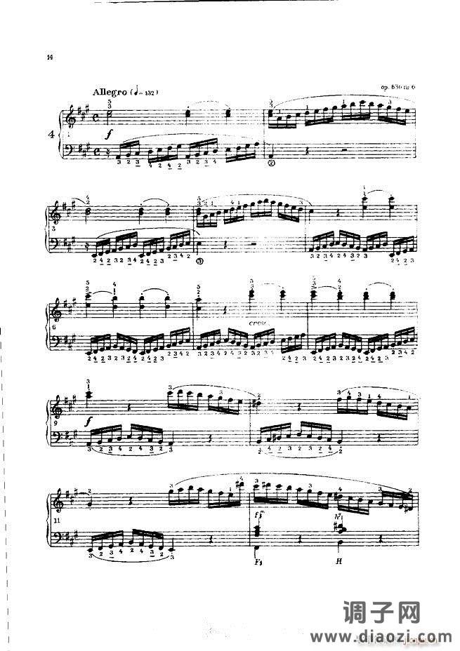 车尔尼手风琴练习曲集 Ⅲ