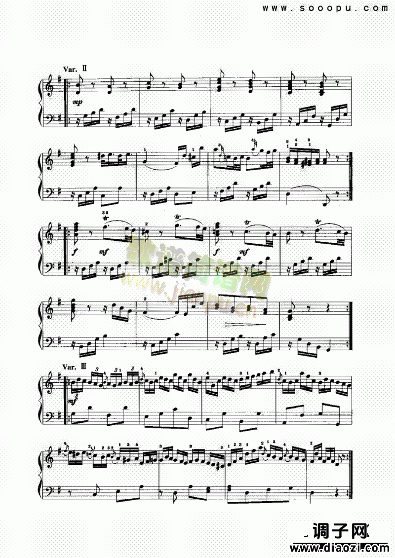 奏鸣曲 键盘类 手风琴