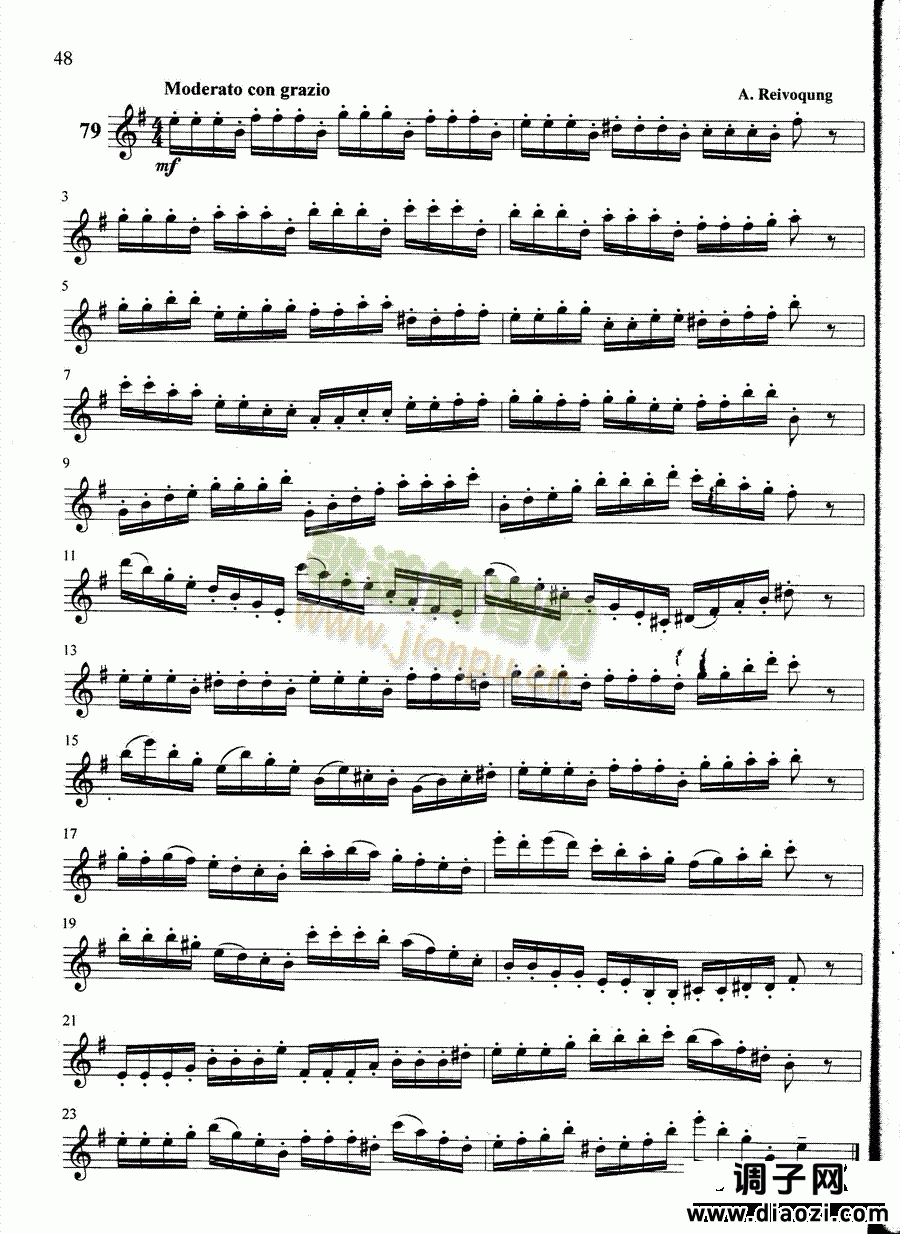 萨克斯管练习曲第100—048页