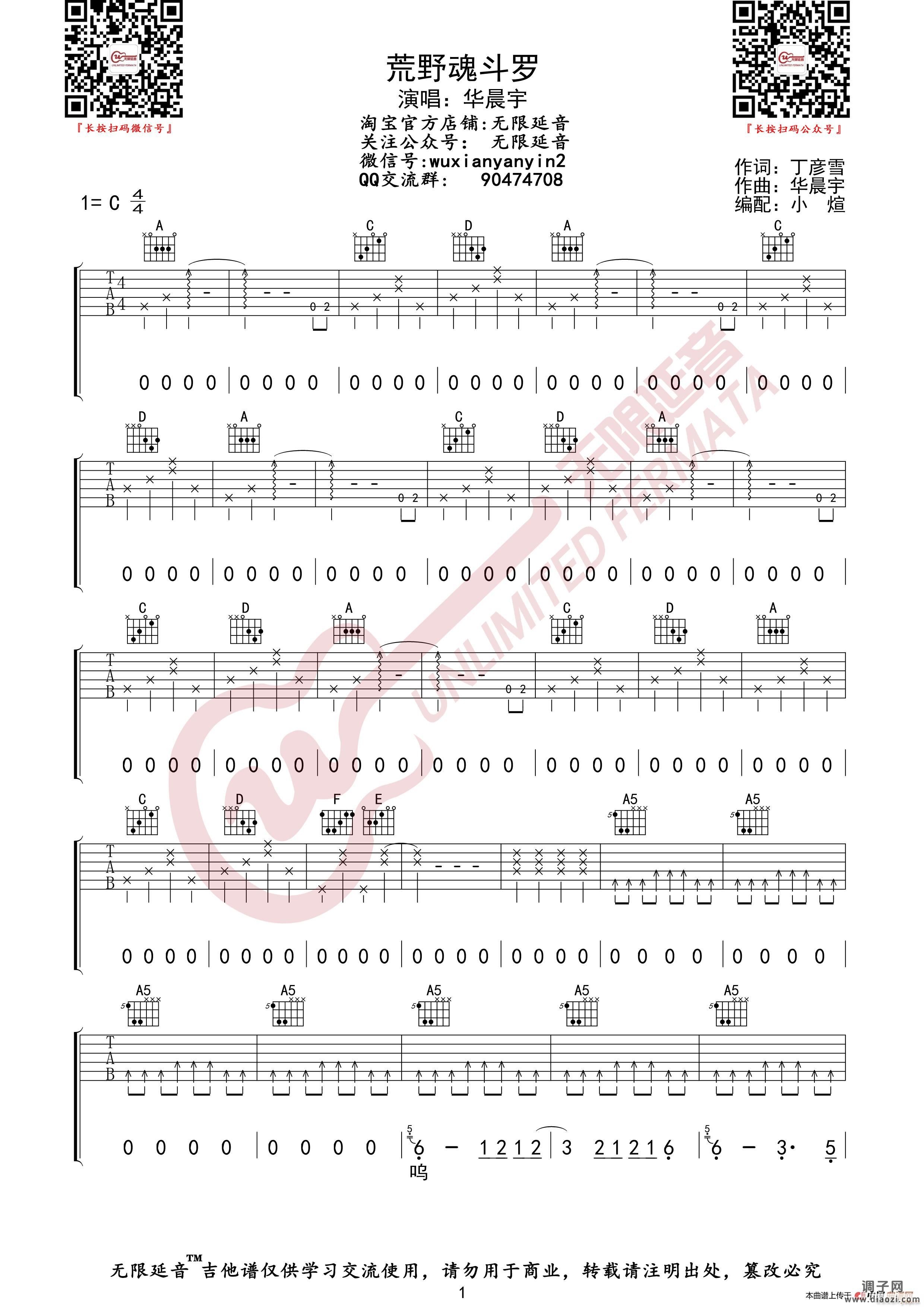 华晨宇 荒野魂斗罗 (无限延音编配)