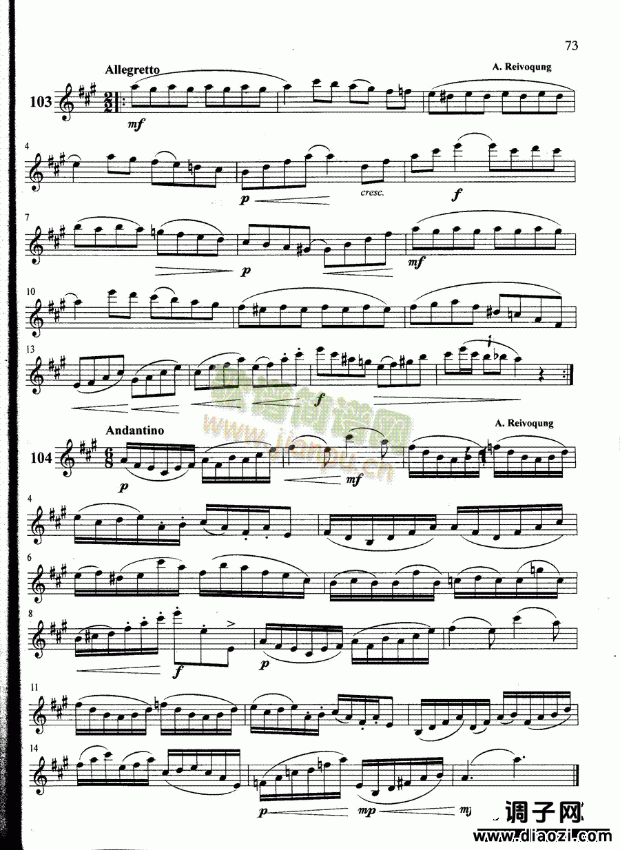 萨克斯管练习曲第100—073页