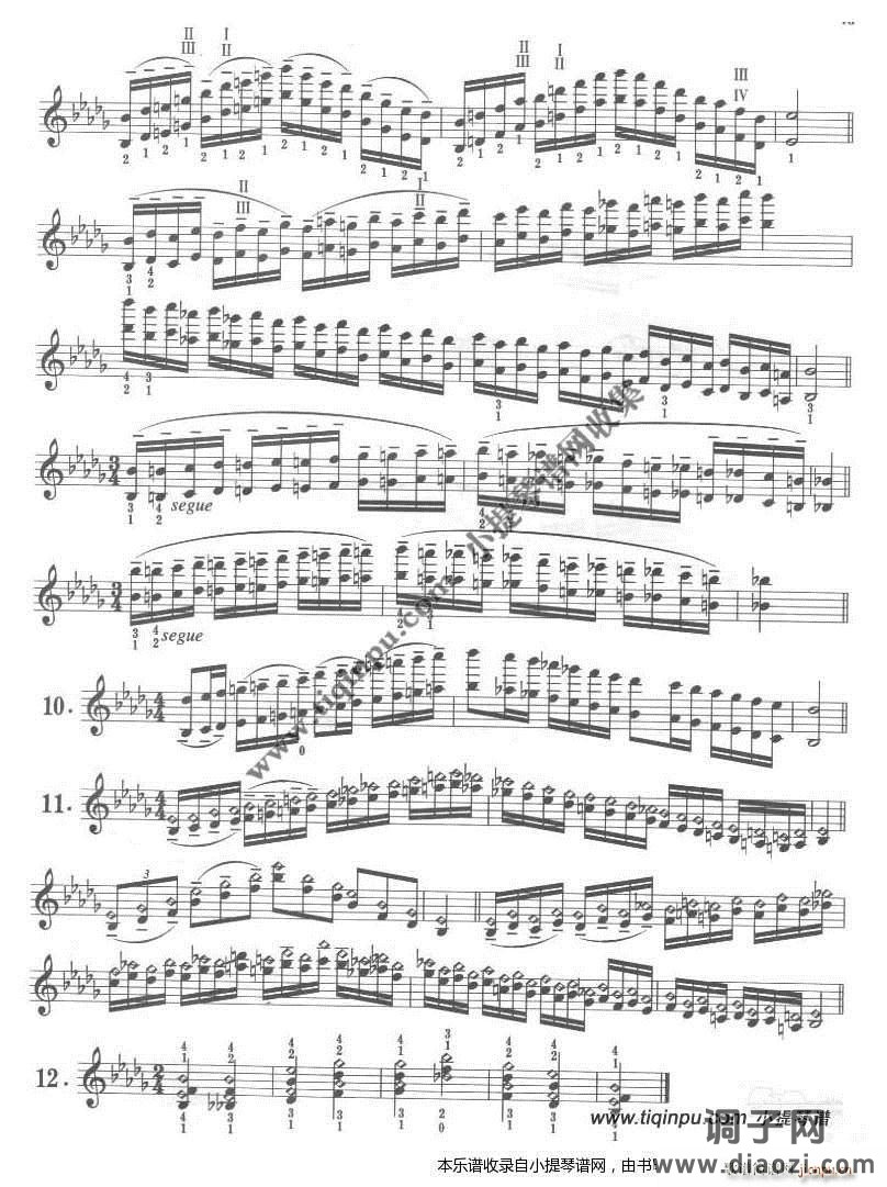 卡尔弗莱什《小提琴音阶体系》降b小调