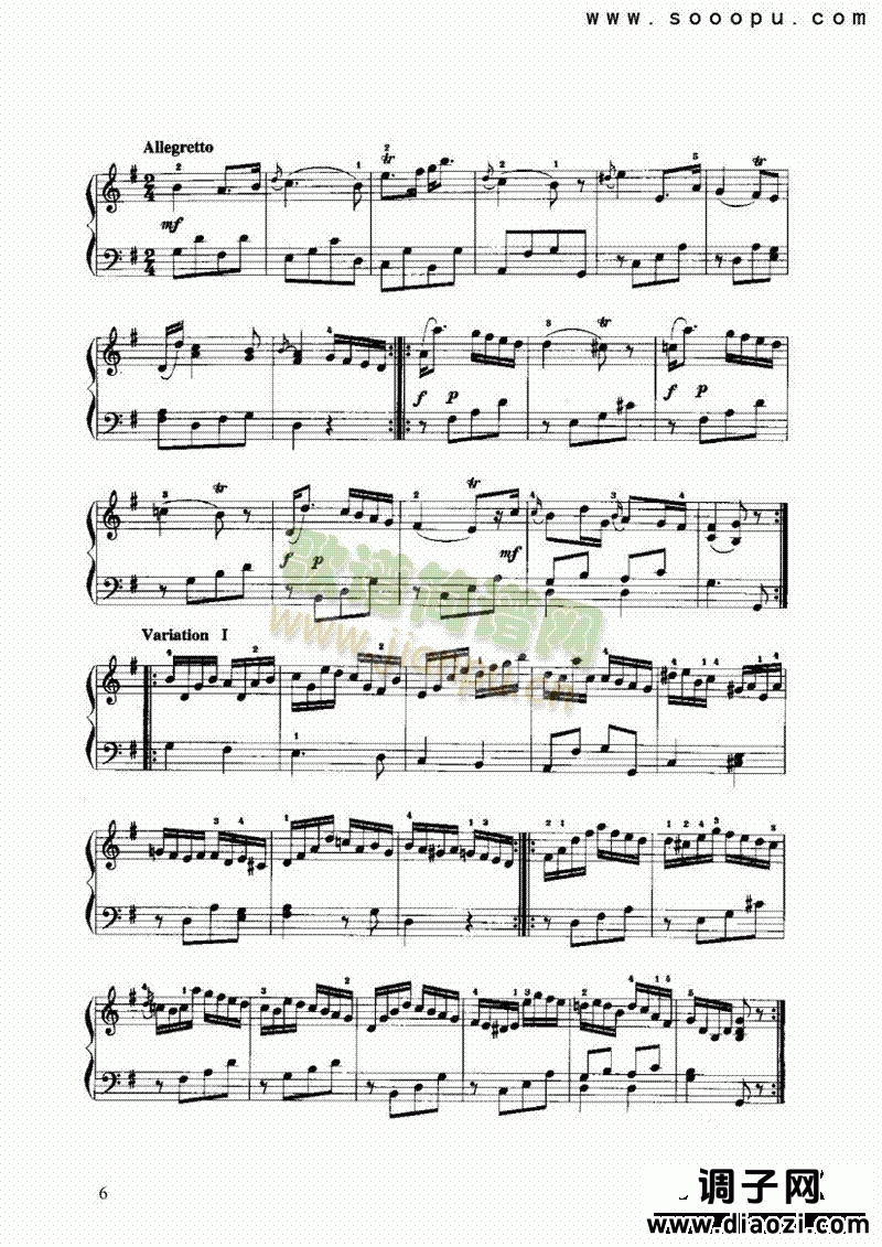 奏鸣曲 键盘类 手风琴