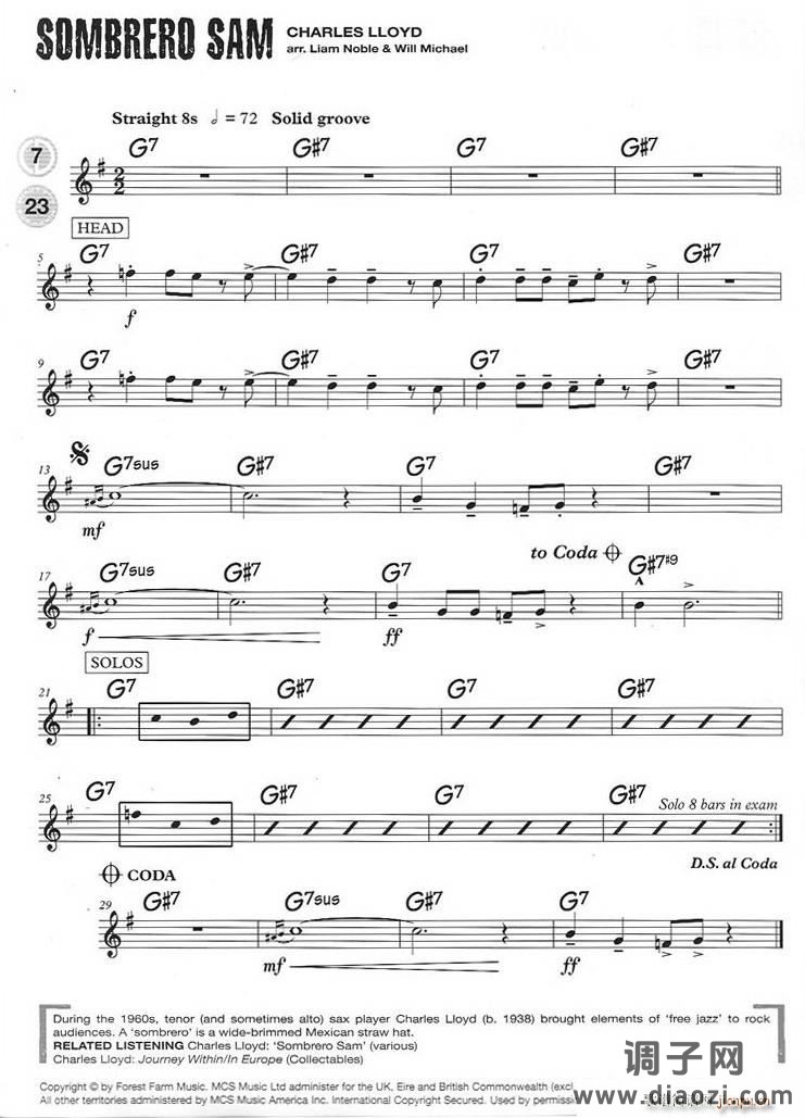 15首（次中音)爵士练习）