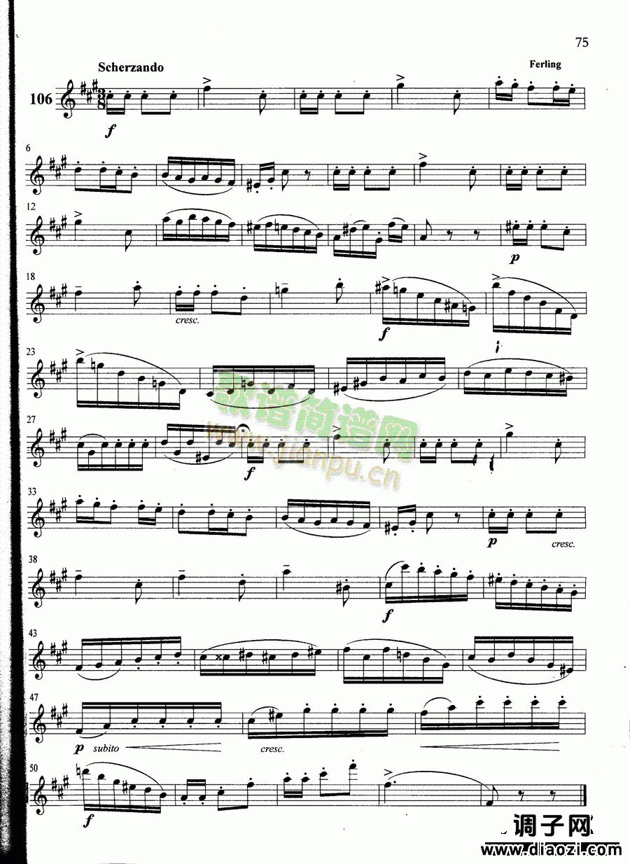 萨克斯管练习曲第100—075页