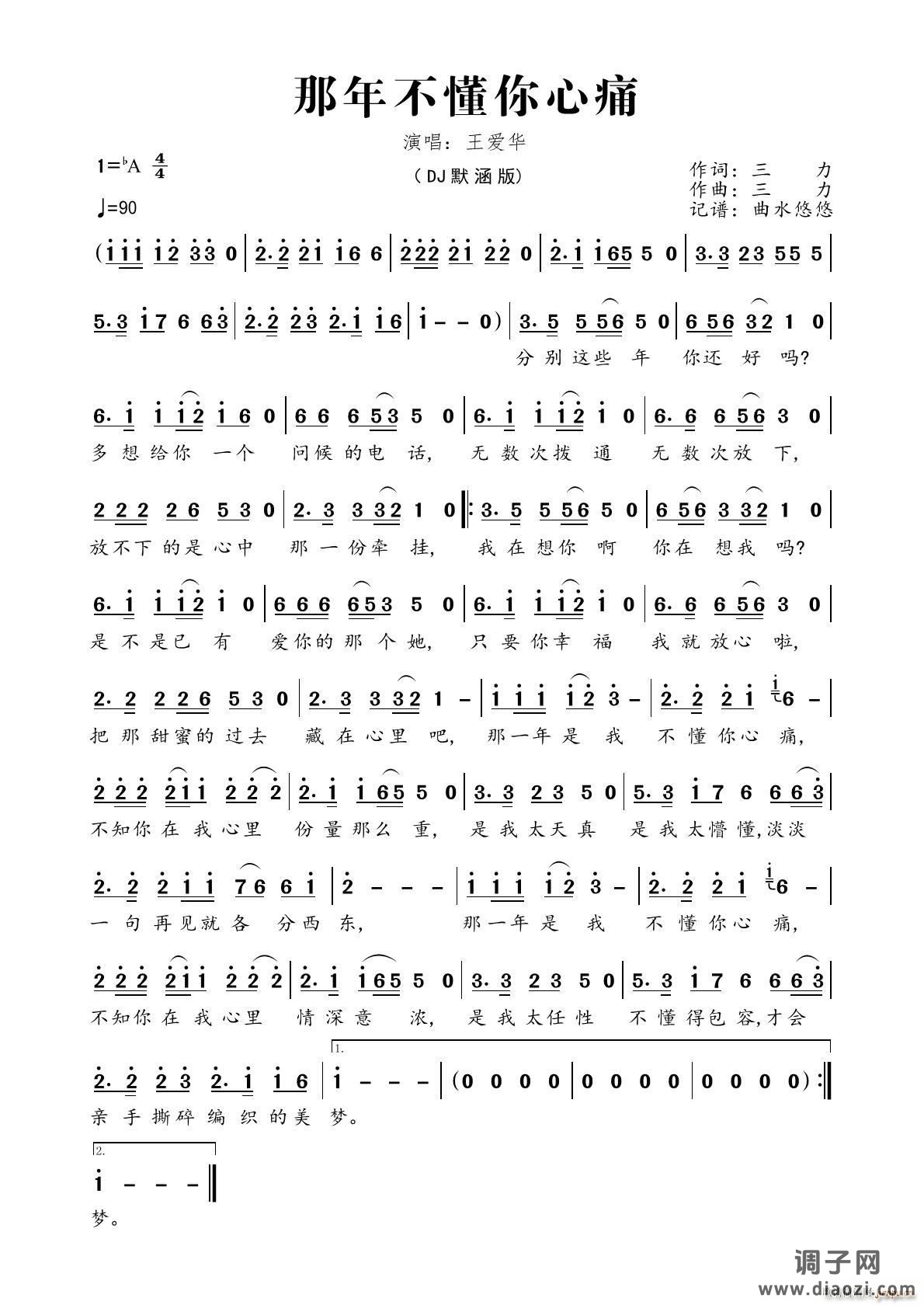 那年不懂你心痛（DJ默涵版）