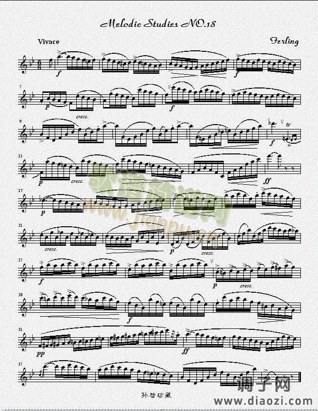 四十八首旋律练习曲之十八