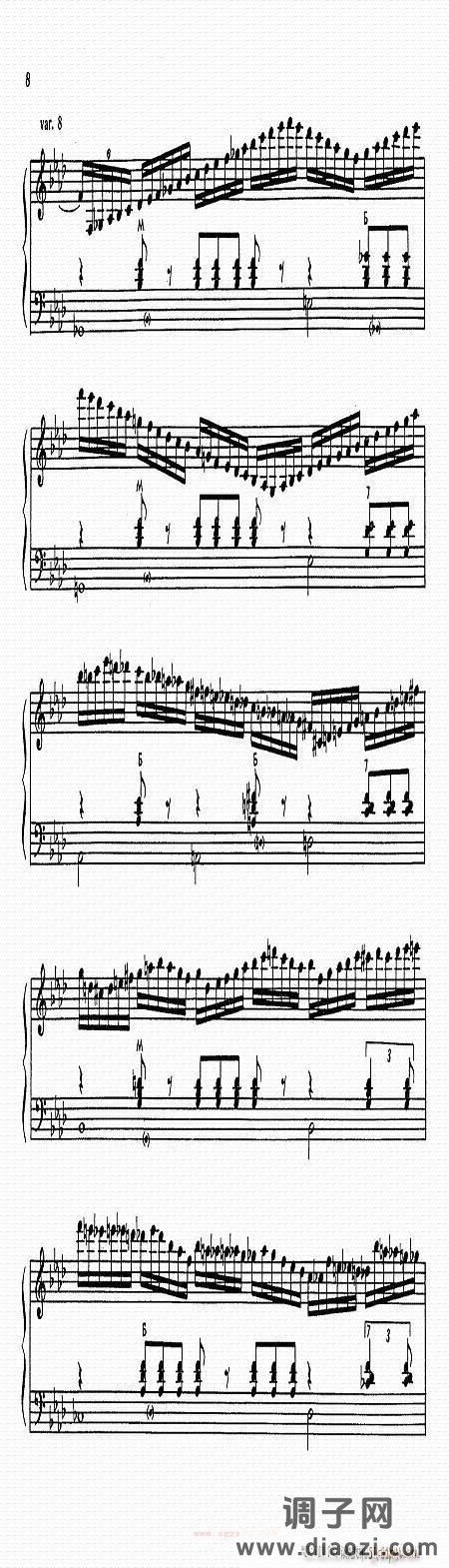 帕萨卡里亚 柴金曲7-13-手风琴