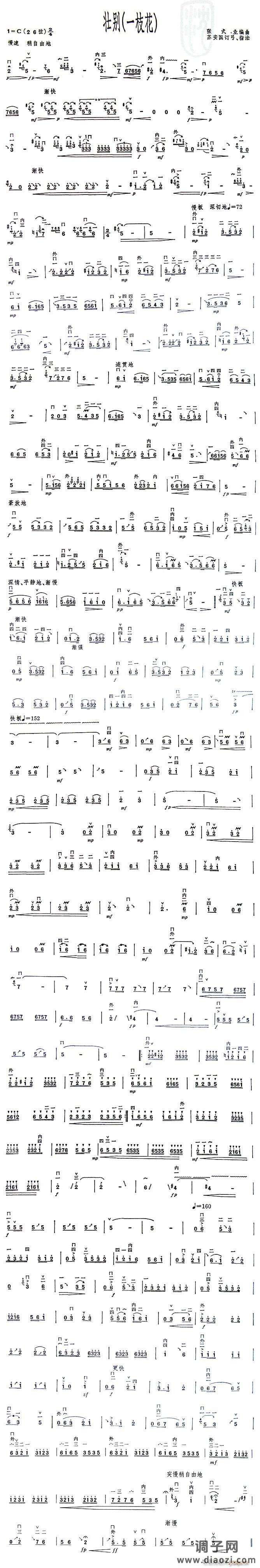 壮别（又名：一枝花）