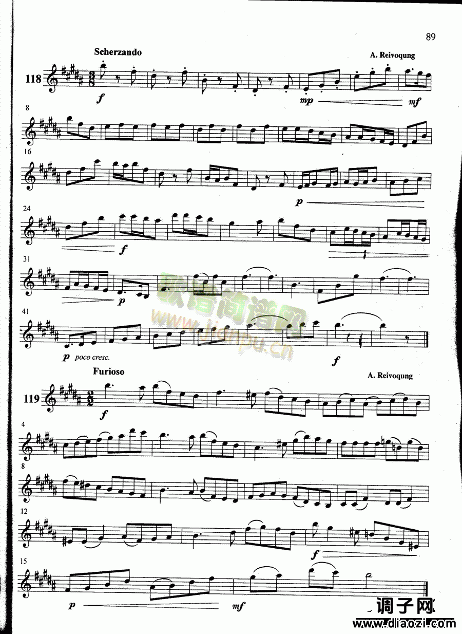 萨克斯管练习曲第100—089页