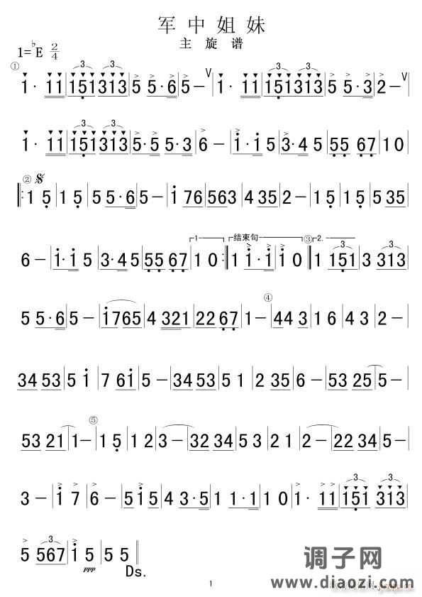军中姐妹(军乐主旋)