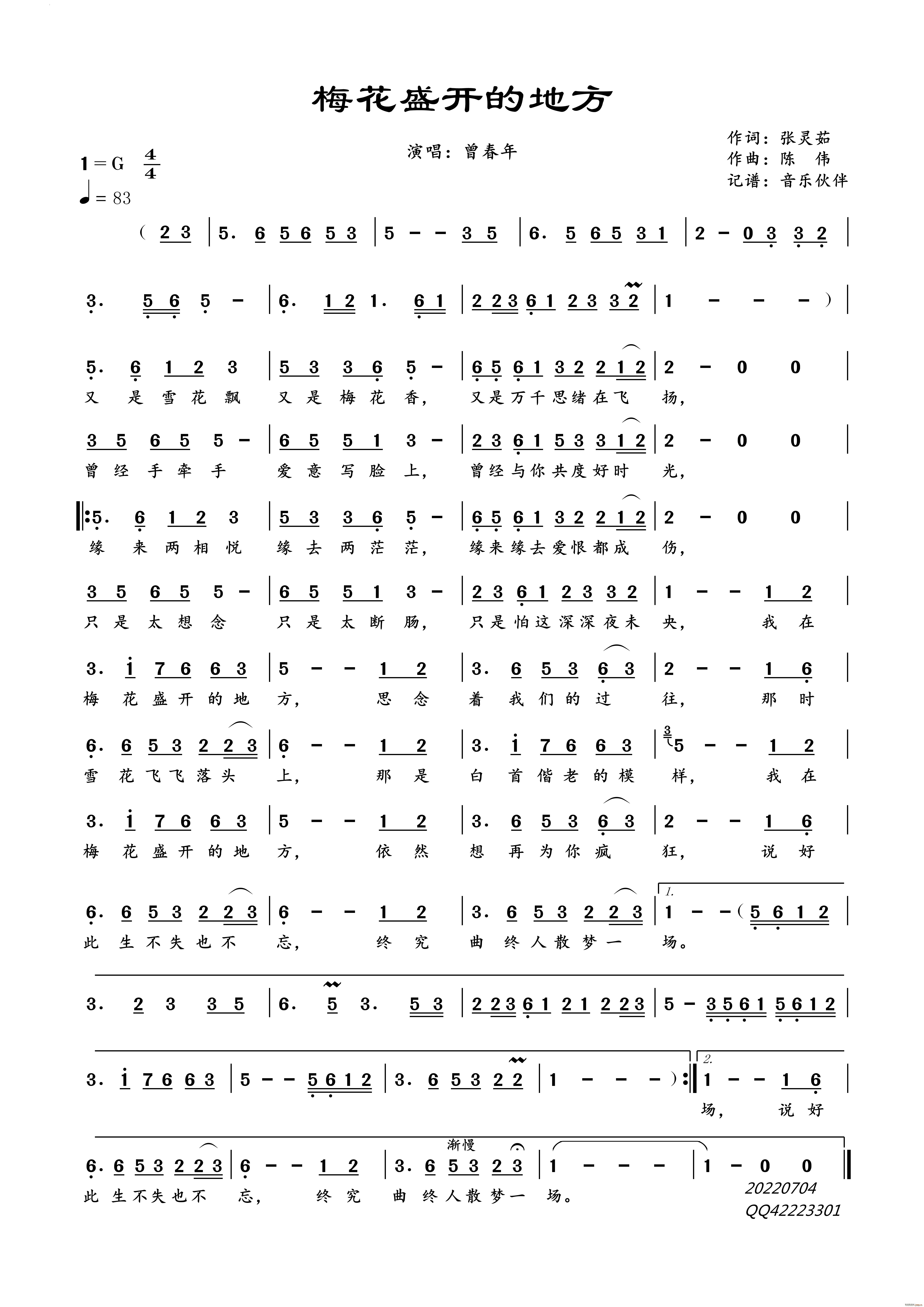 梅花盛开的地方