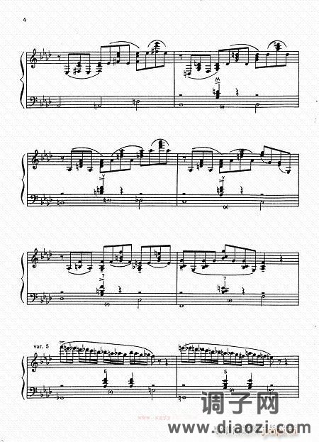 帕萨卡里亚 柴金曲1-6-手风琴