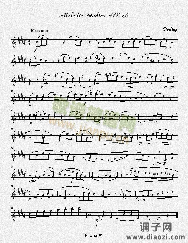 四十八首旋律练习曲之四十六