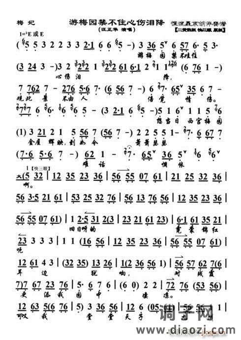 梅妃 游梅园禁不住心伤泪降 汪正华