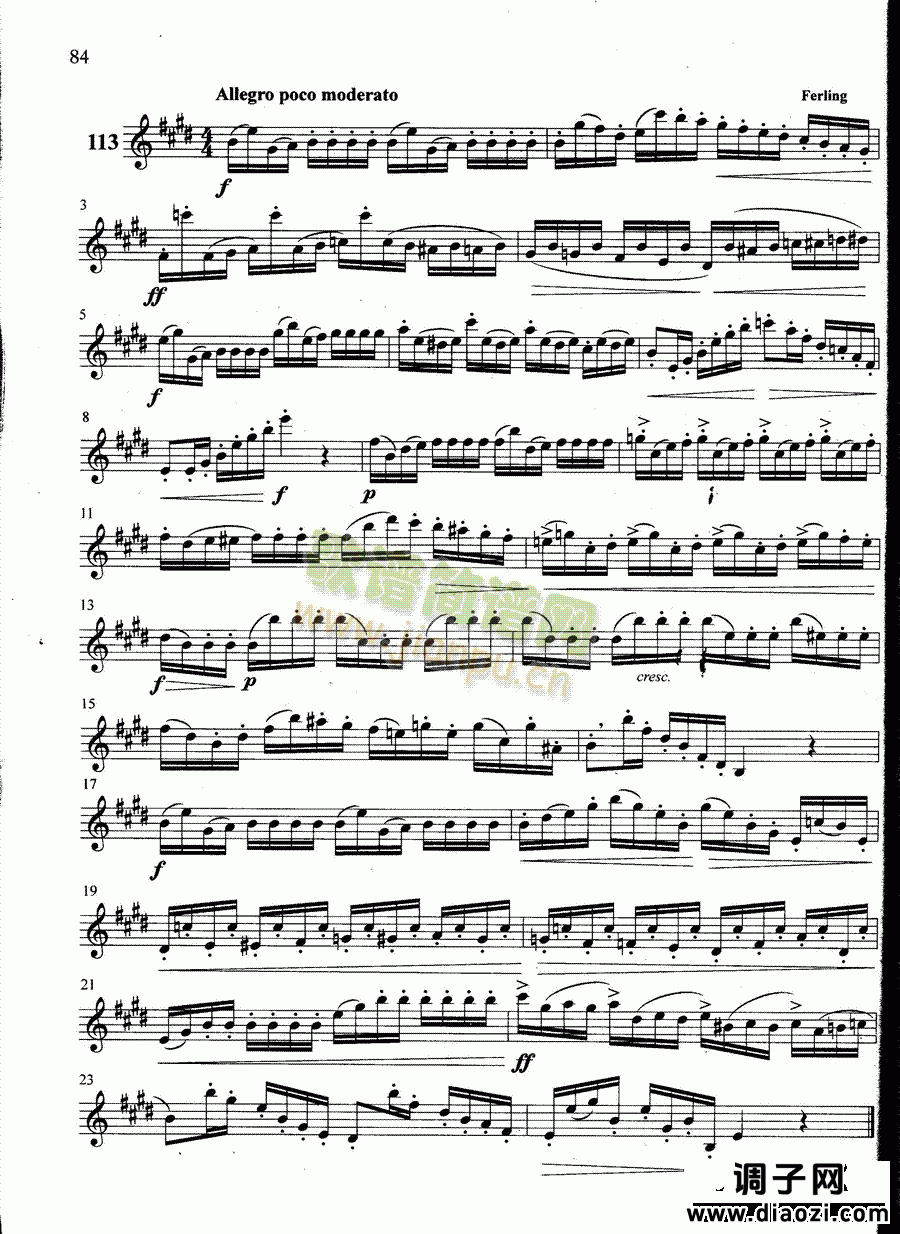 萨克斯管练习曲第100—084页