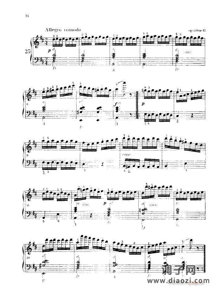 车尔尼手风琴练习曲集