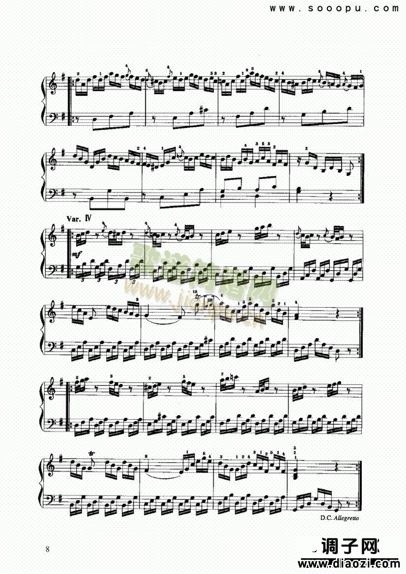 奏鸣曲 键盘类 手风琴