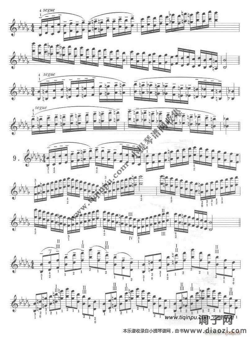 卡尔弗莱什《小提琴音阶体系》降b小调