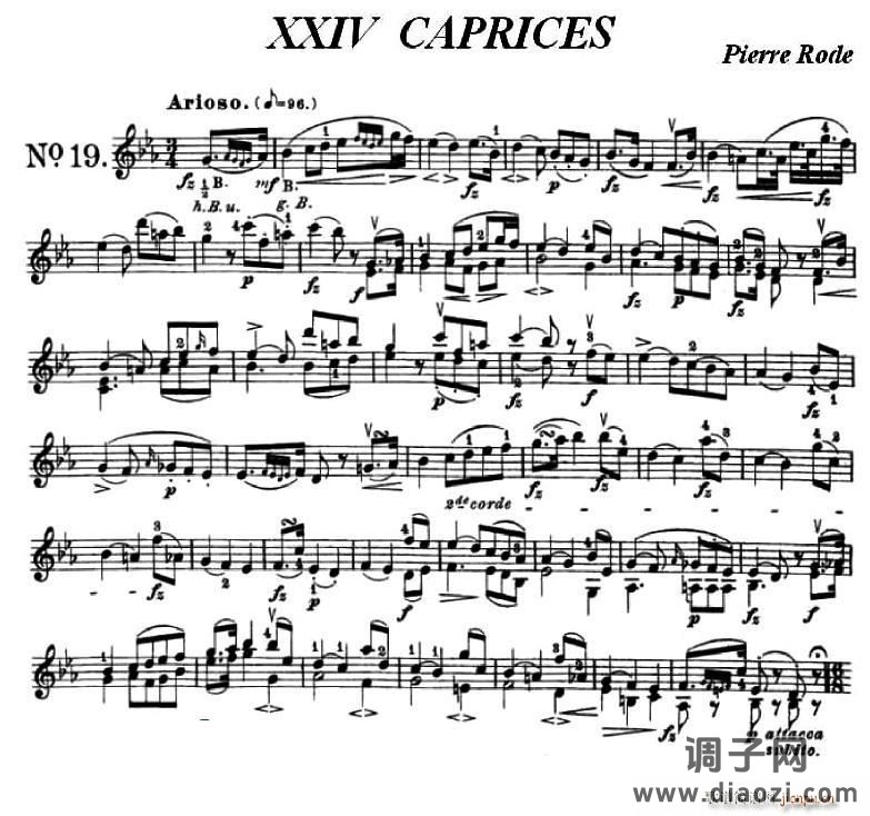 24首小提琴练习曲之19