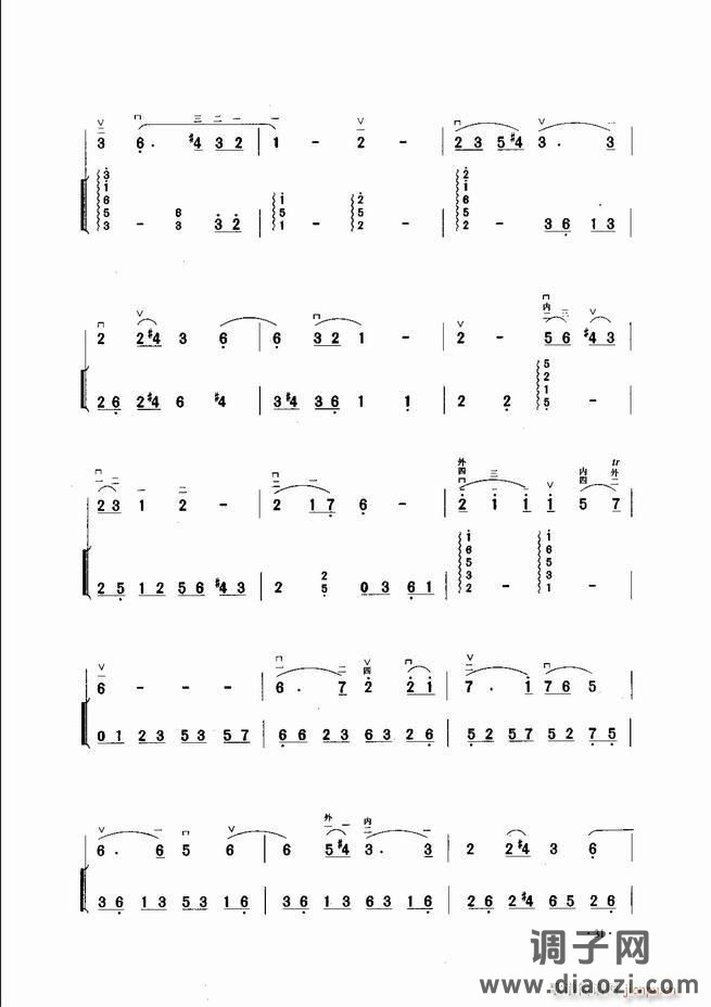 中国二胡名曲集锦南北音乐风格 目录1-60