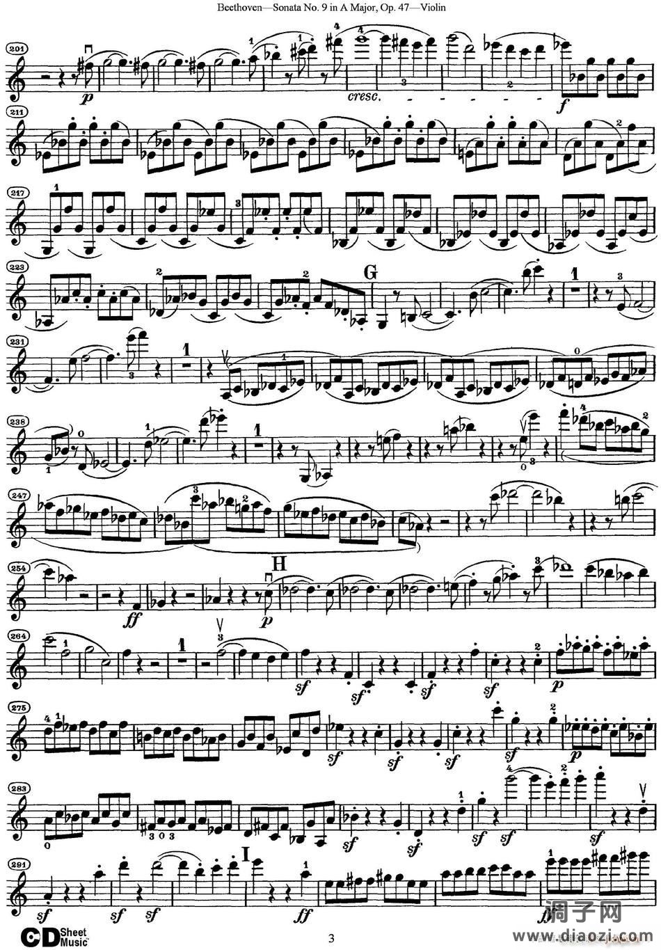 Violin Sonata No 9 in A Major Op 47