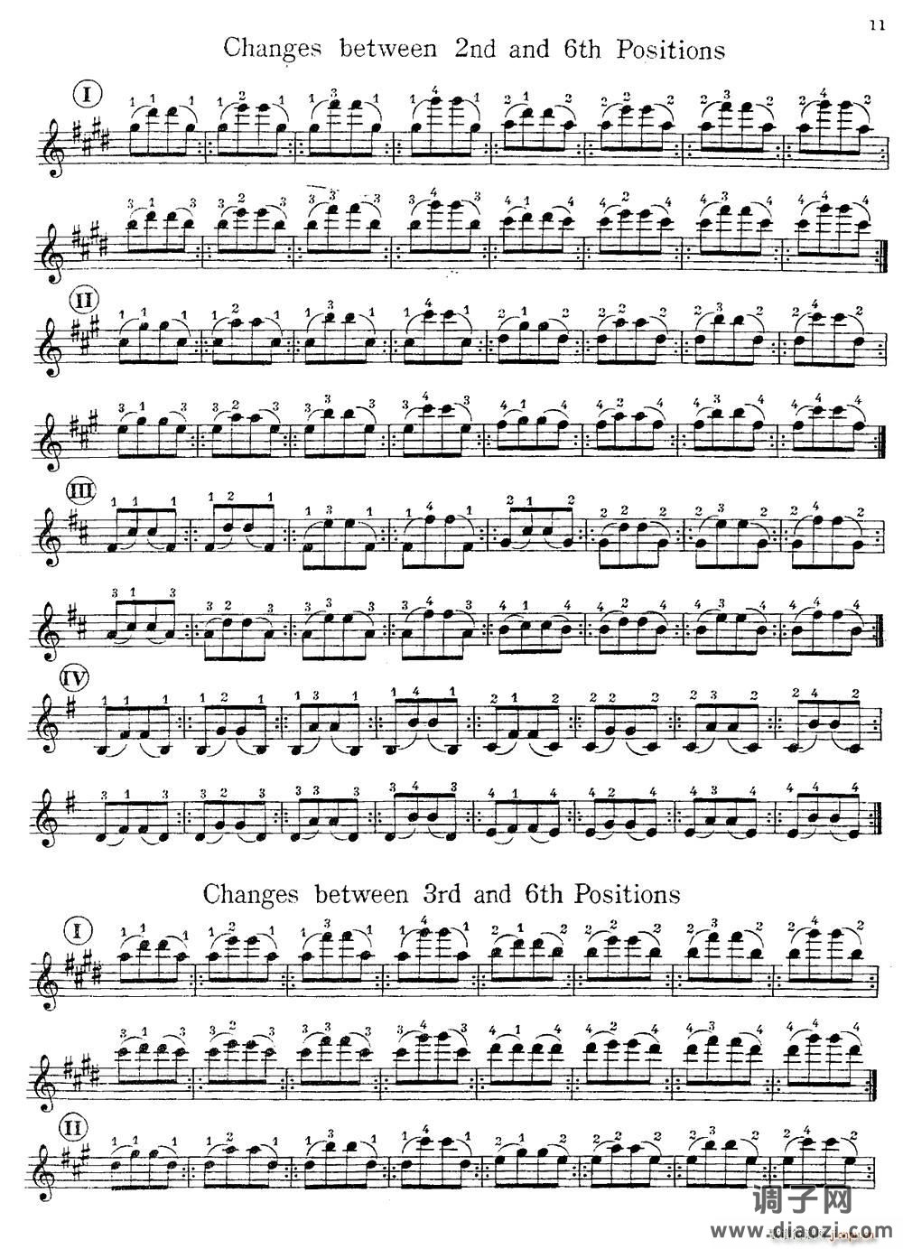 小提琴换把练习曲（第二部分） 提琴