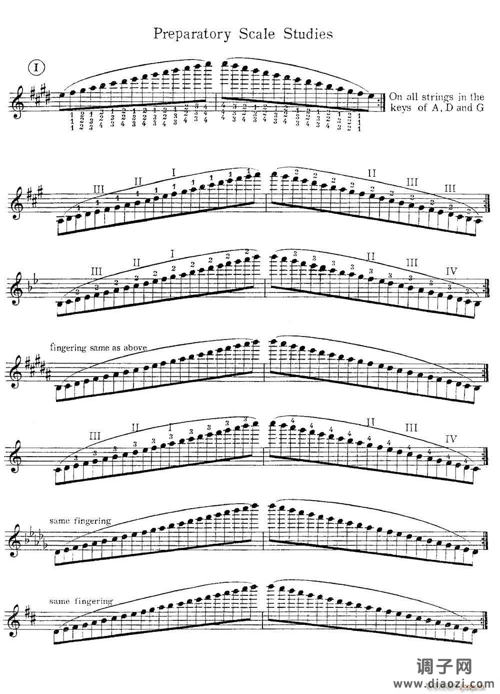 小提琴换把练习曲（第二部分）