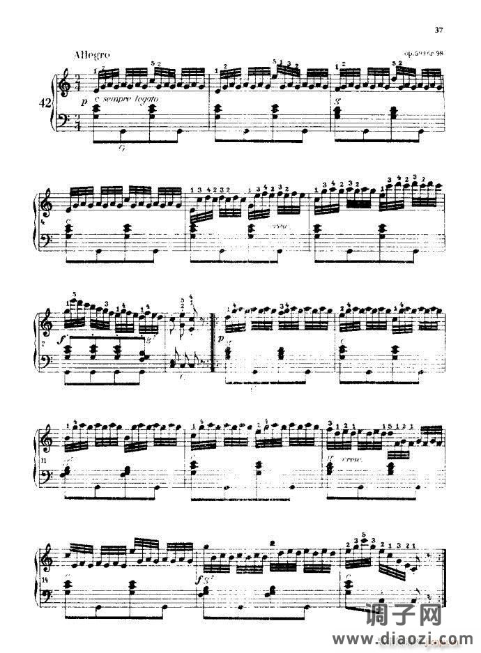 车尔尼手风琴练习曲集