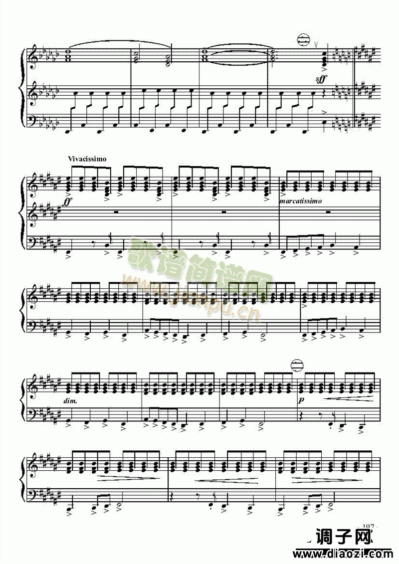 八级乐曲《奏鸣曲NO.2第三乐章》 键盘类 手风琴