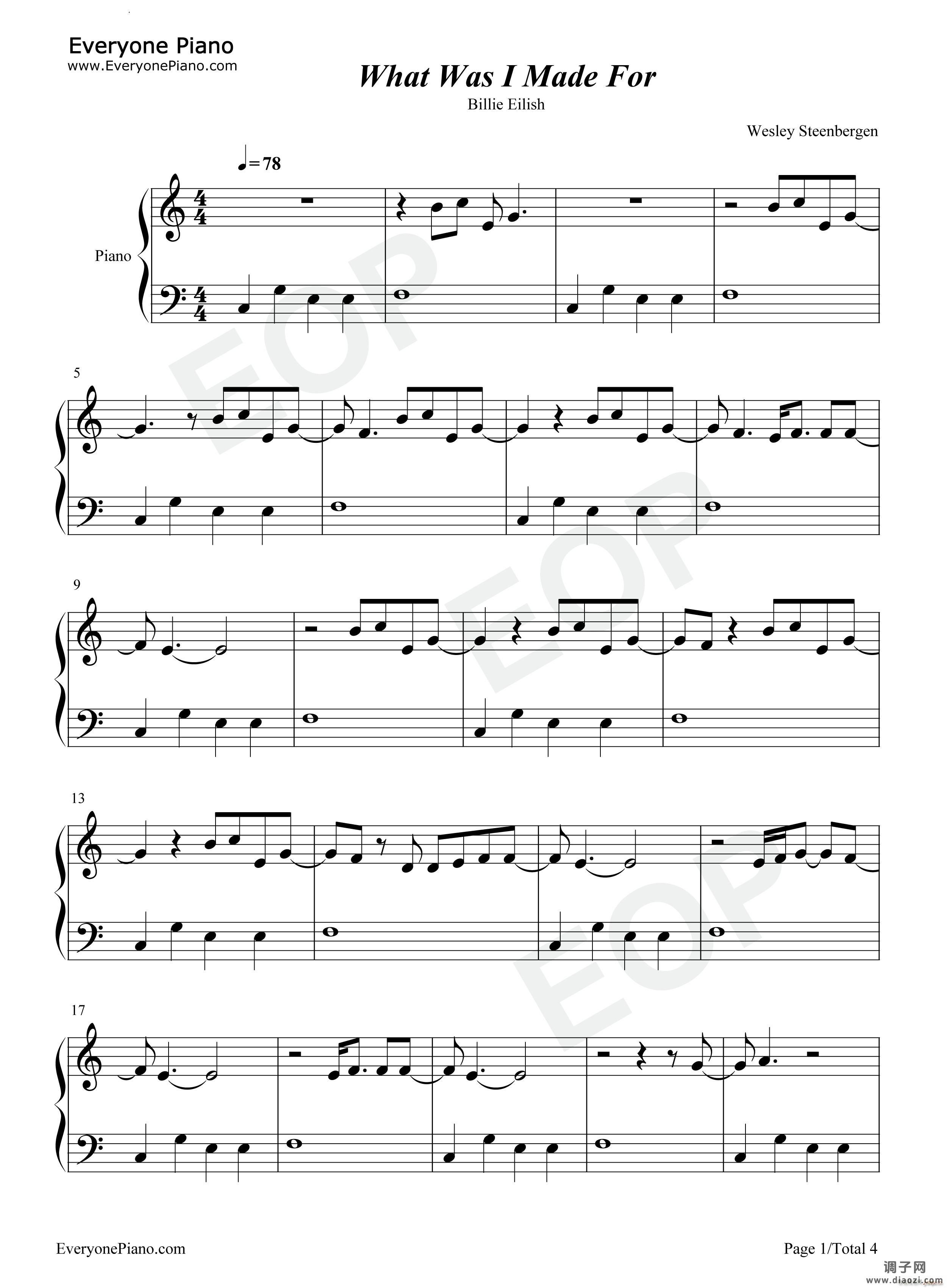 What Was I Made For芭比插曲-Barbie插曲