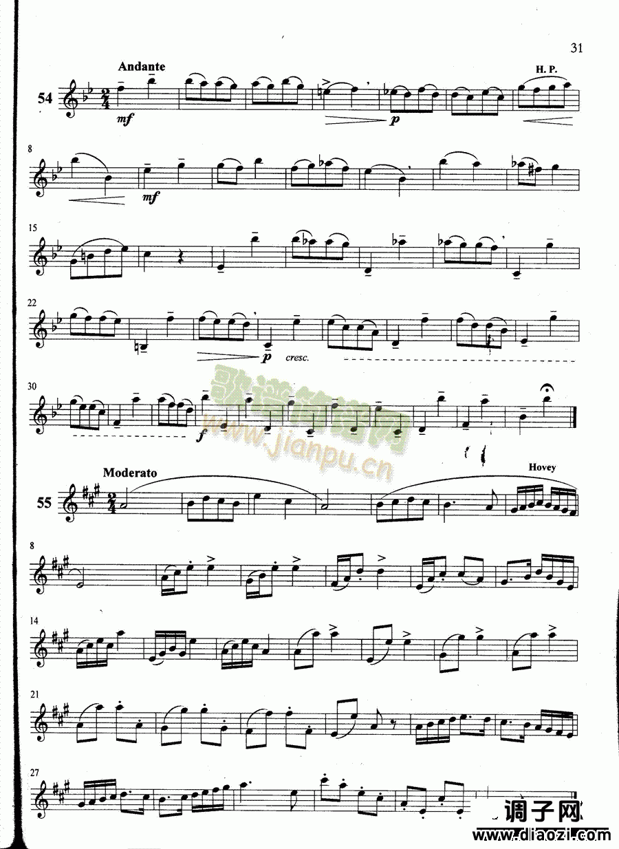 萨克斯管练习曲第100—031页