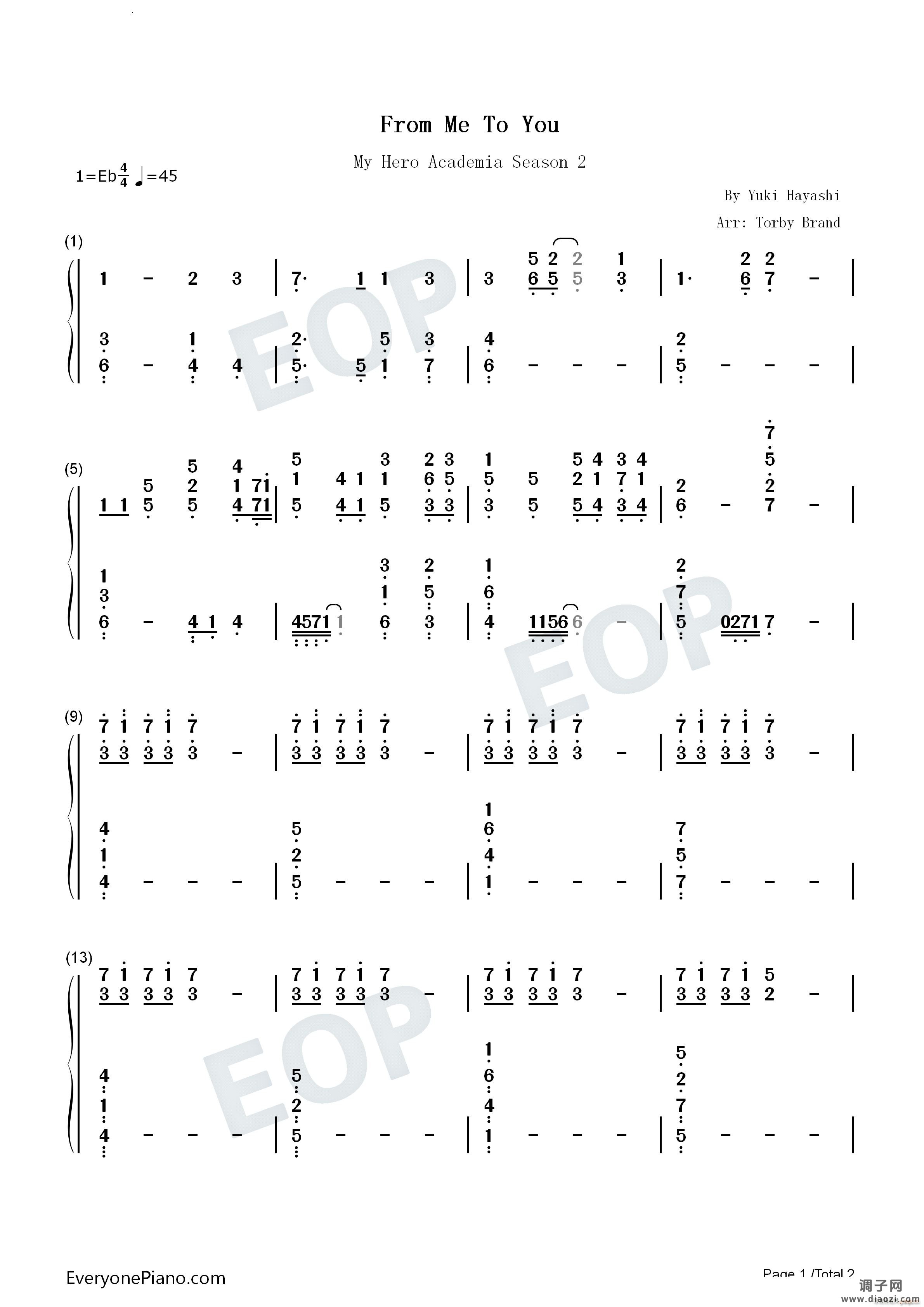 From Me To You我的英雄学院第二季OST