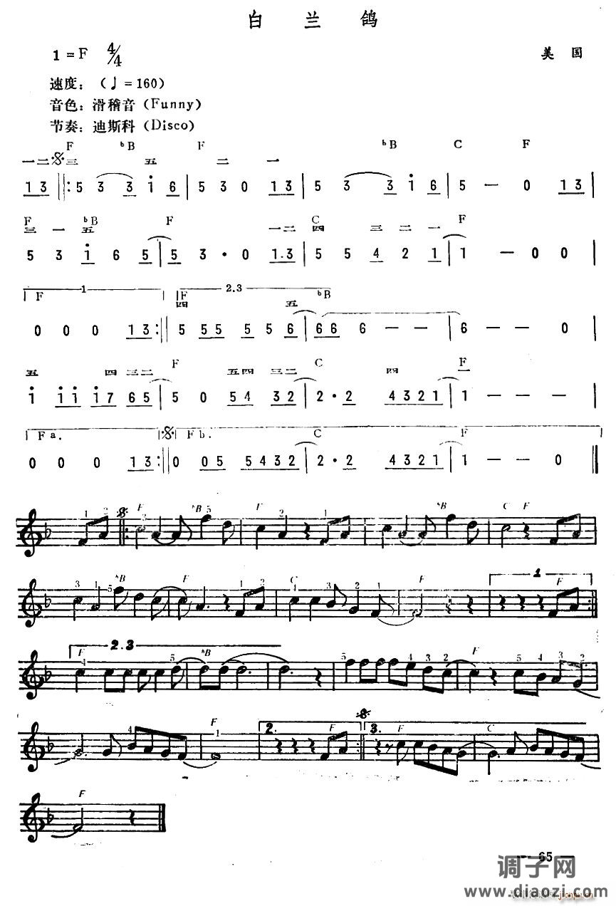 选自《著名电子琴练习曲精选》