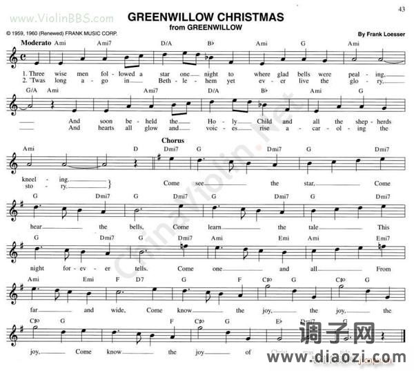 64 GREENWILLOW CHRISTMAS from GREENWILLOW