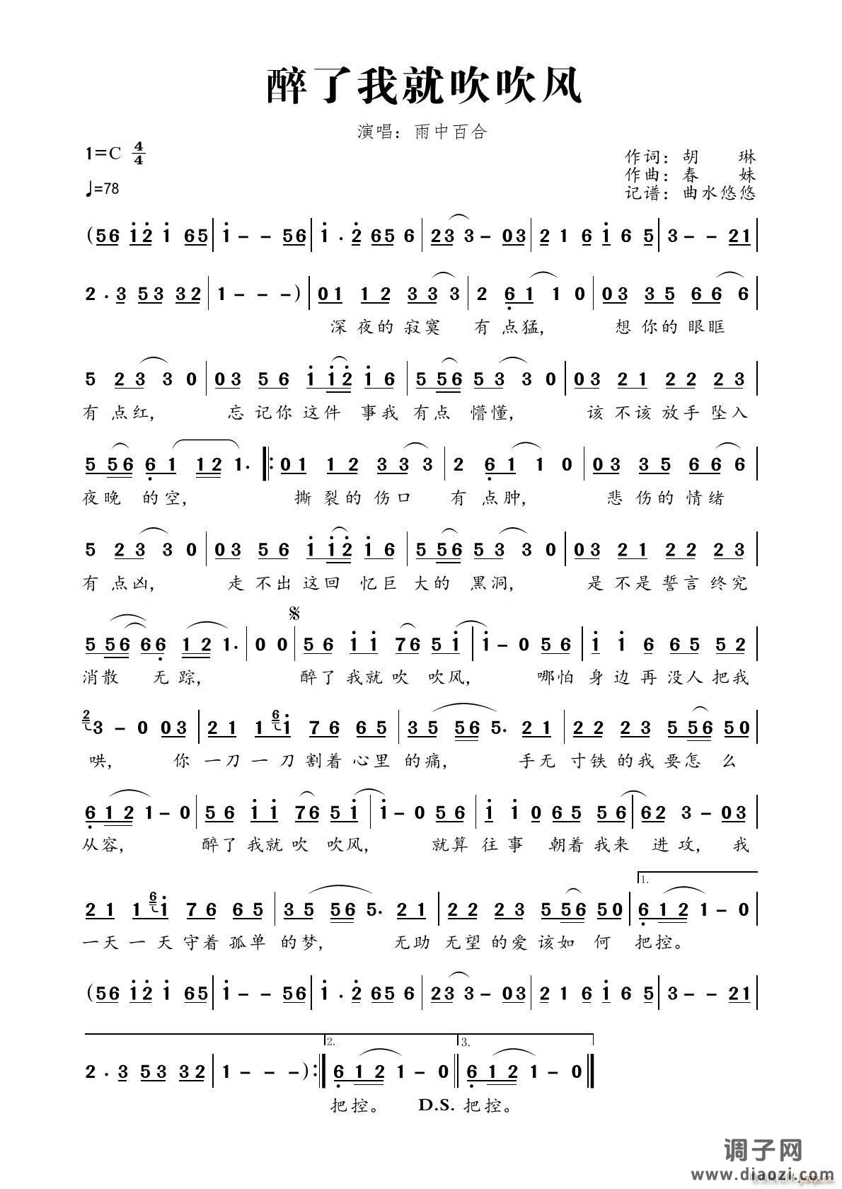 醉了我就吹吹风