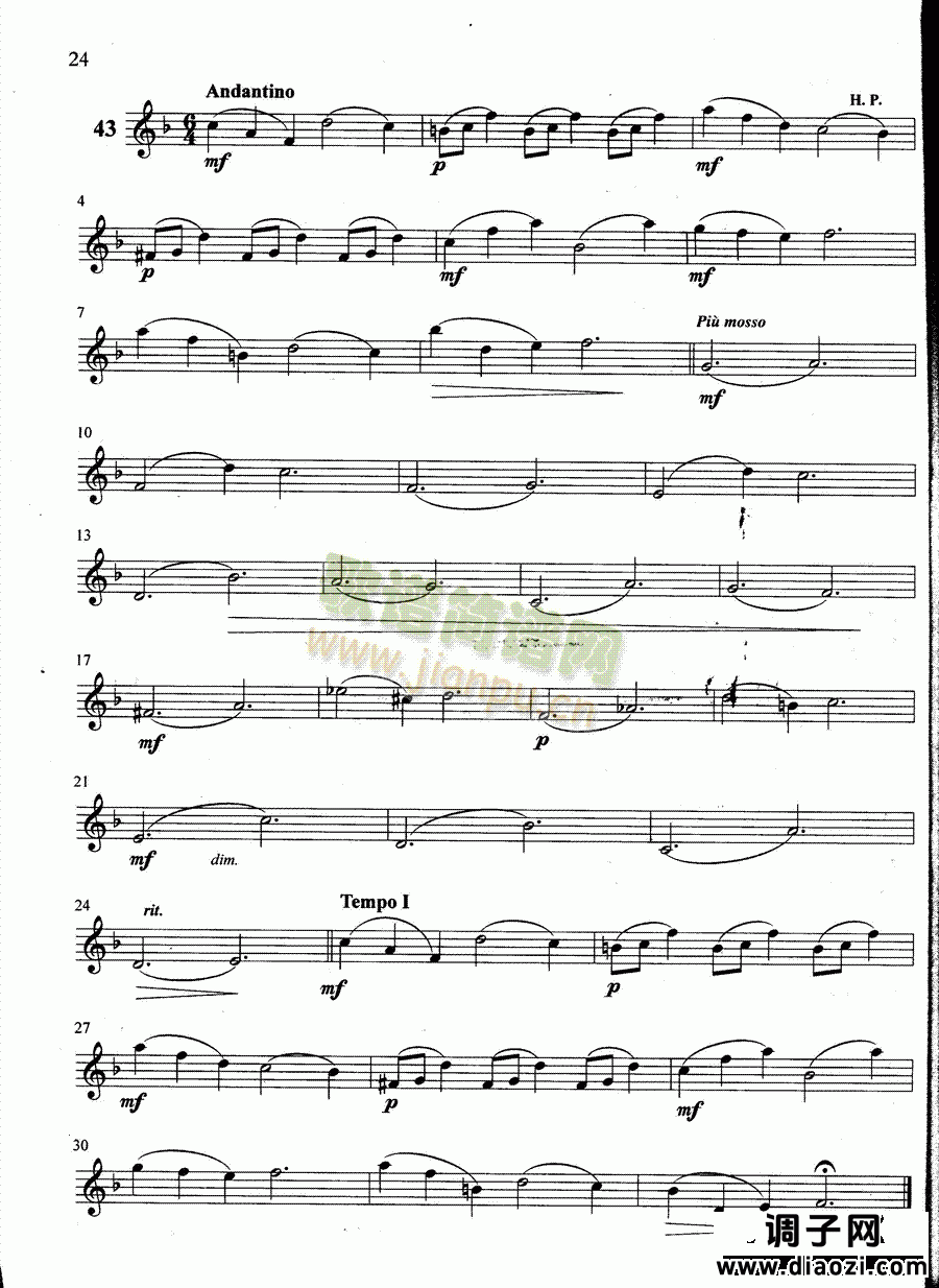 萨克斯管练习曲第100—024页