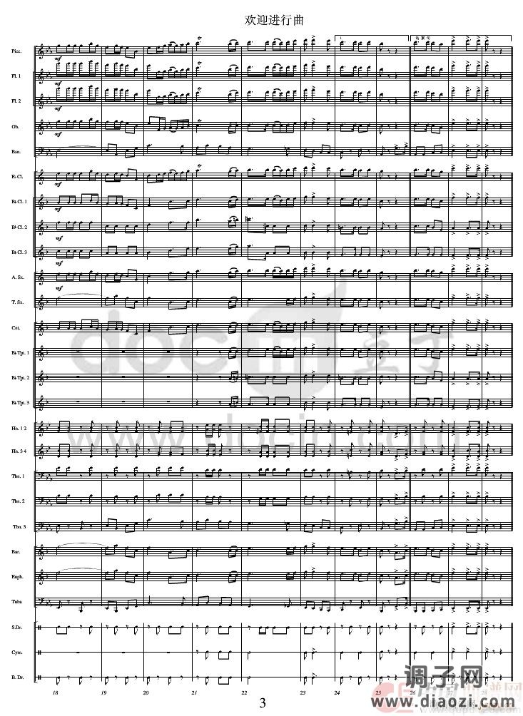 欢迎进行曲（军乐 线）01-10