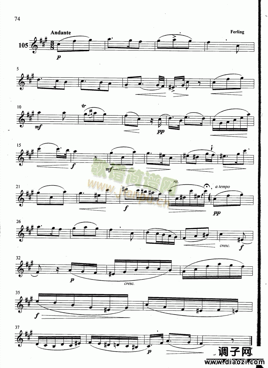 萨克斯管练习曲第100—074页