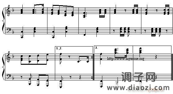 歌唱祖国-手风琴