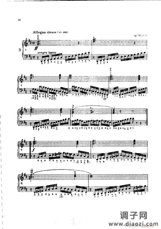 车尔尼手风琴练习曲集 Ⅲ