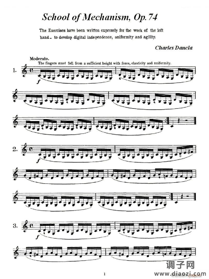 School of Mechanism Op 74（小提琴技巧 作品 74）