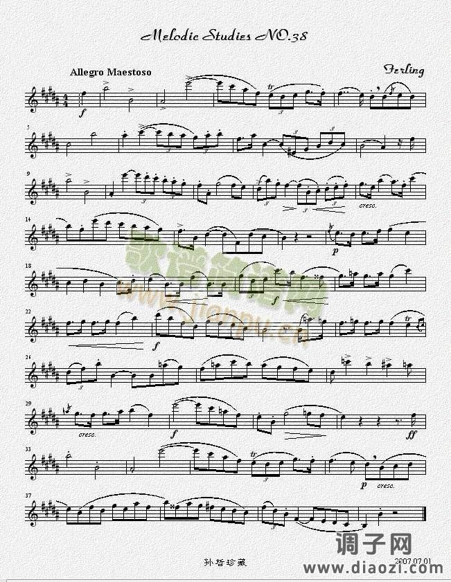 四十八首旋律练习曲之三十八