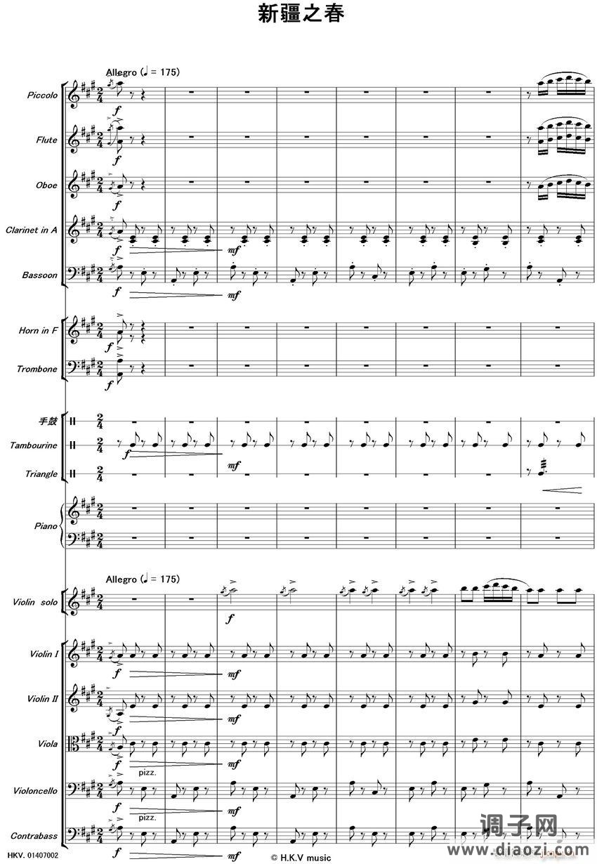 新疆之春(齐奏)1