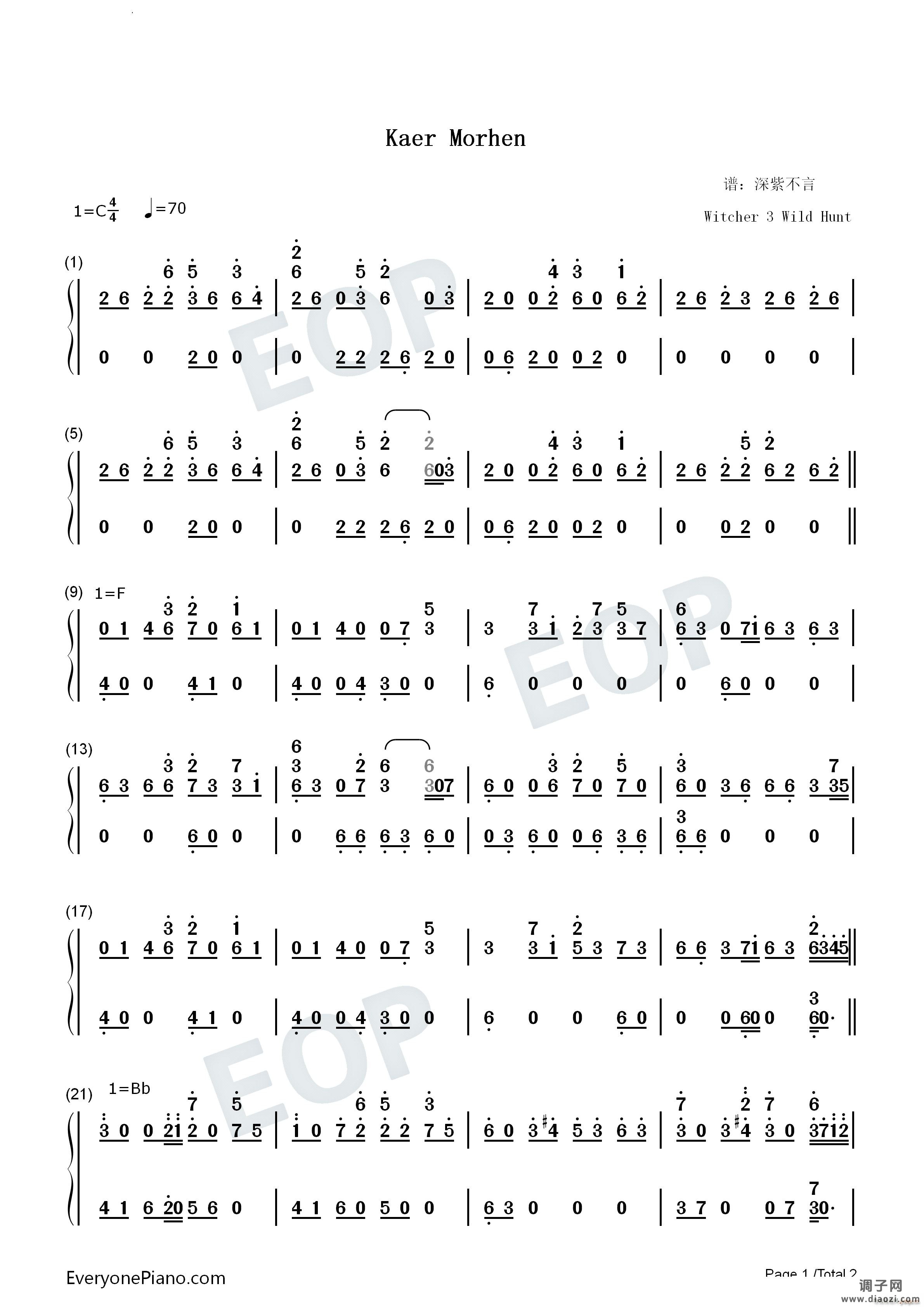 Kaer Morhen巫师3狂猎BGM