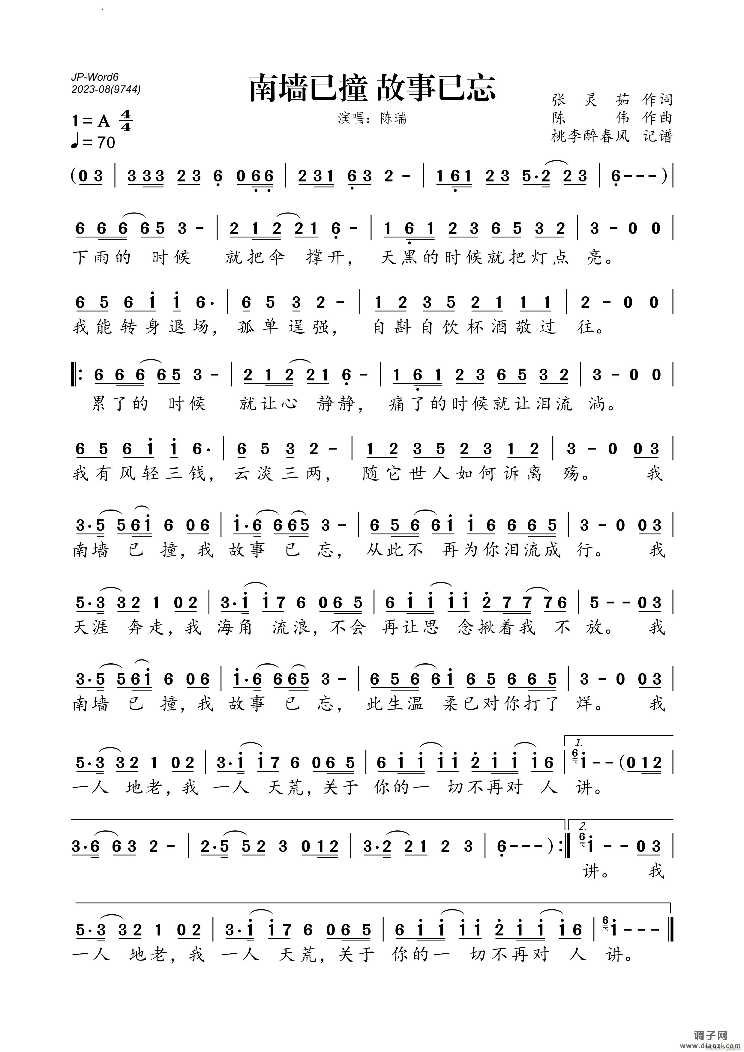 南墙已撞 故事已忘